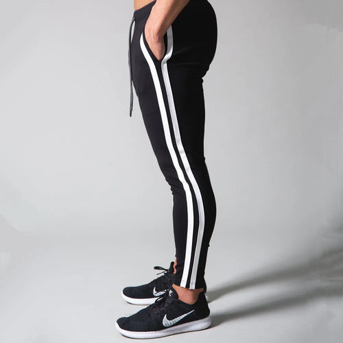 Black Joggers Sweatpants Men Casual Pants Gym Fitness Workout Sportswear Trousers Autumn Male Crossfit Running Sport Trackpants