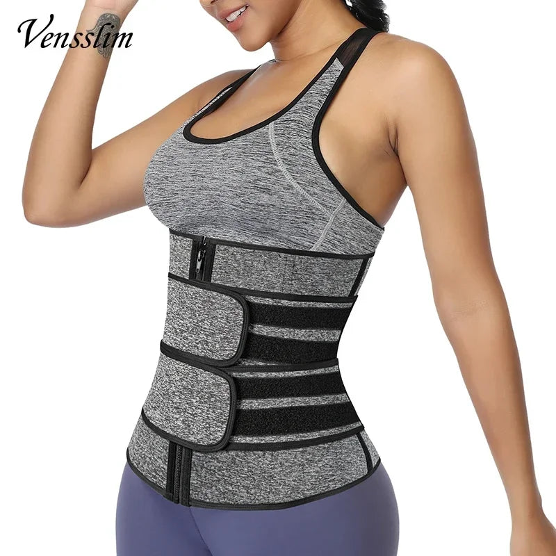 Vensslim Waist Trainer Abdominal Tightening Corset Women Body Shaping Slimming Corset Fat Burner Belly Trimmer Belt Weight Loss