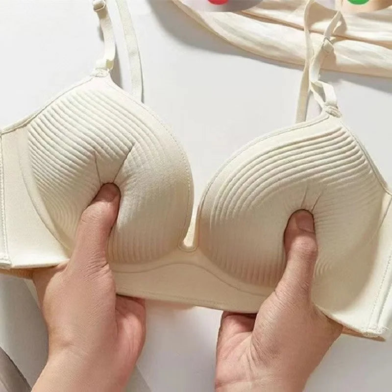 (Bras For Small Breast And Flat Chests)Women‘s Ultra-Thick 10cm Lingerie Seamless Push Up Small Breast Lift Adjustable Bra