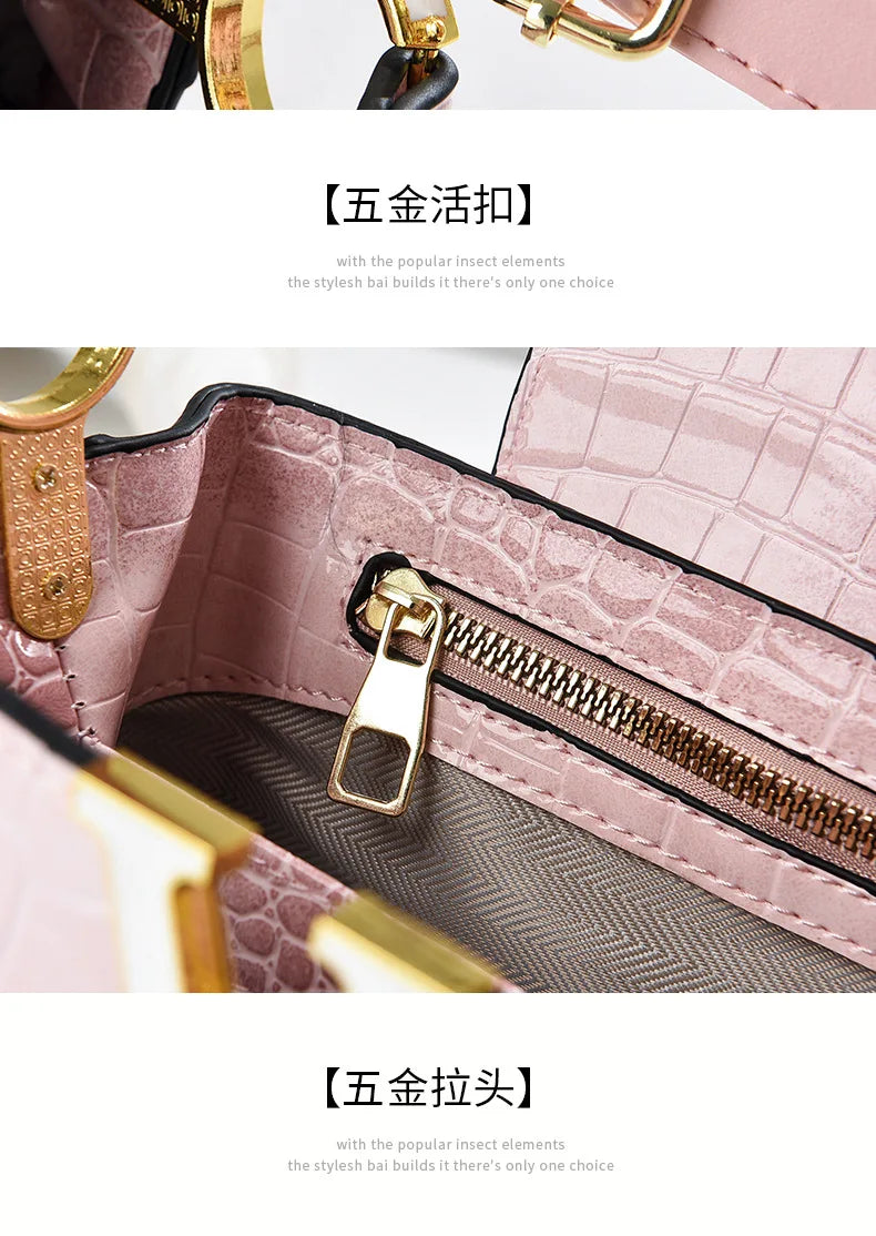 Gradient Color Women's Shoulder Bag PU Leather Crossbody Bag Handbag Female Casual Shopping Women's Fashion Small Square Bag