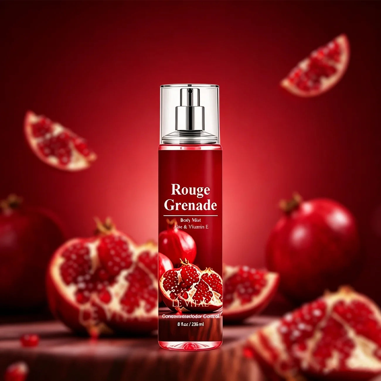 Fresh pomegranate fragrance perfume. Fresh, elegant and noble floral scent. Its aroma can last for a long time and remain on the body for a long time throughout the day. It is an excellent gift for family and friends. It is a