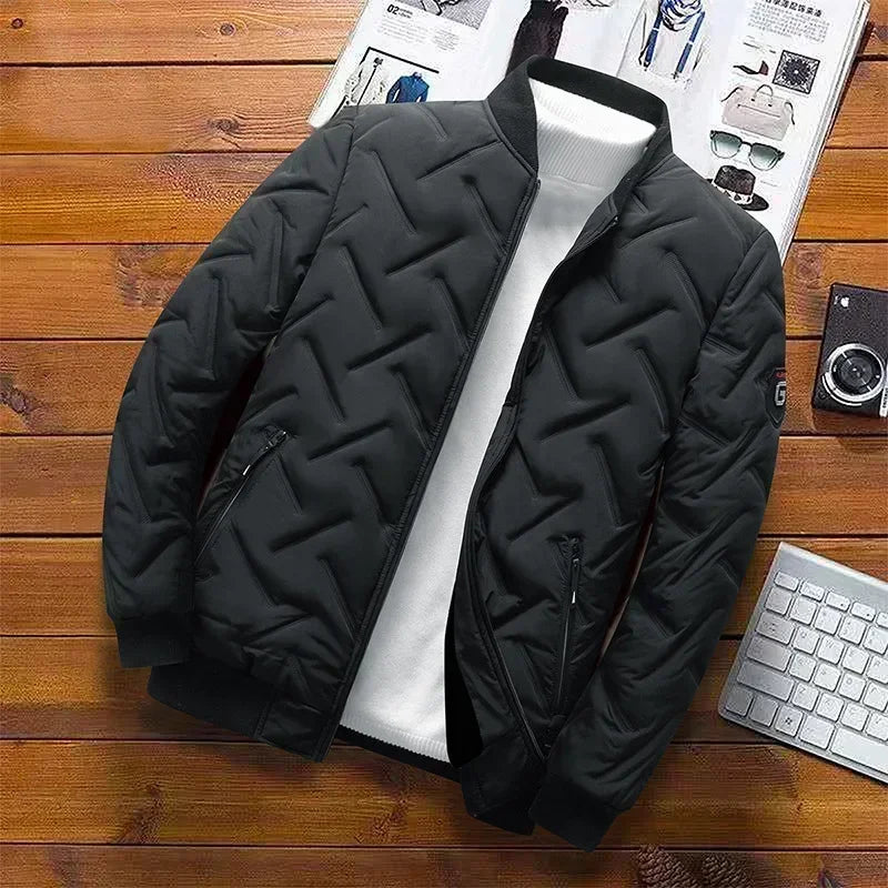 New 2024 Autumn Winter Jacket Men Cotton Padded Jacket Korean Streetwear Casual Jacket Men Fashion Clothing Male Warm Coats 5XL