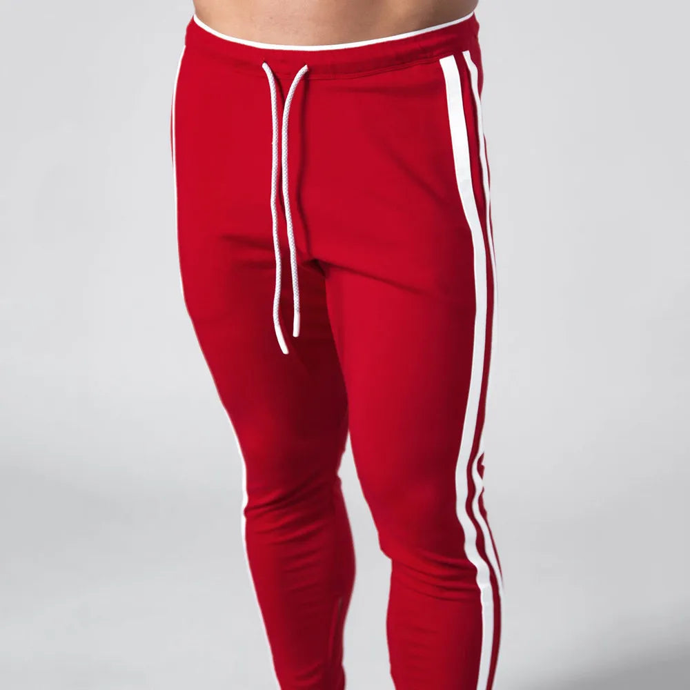 Black Joggers Sweatpants Men Casual Pants Gym Fitness Workout Sportswear Trousers Autumn Male Crossfit Running Sport Trackpants