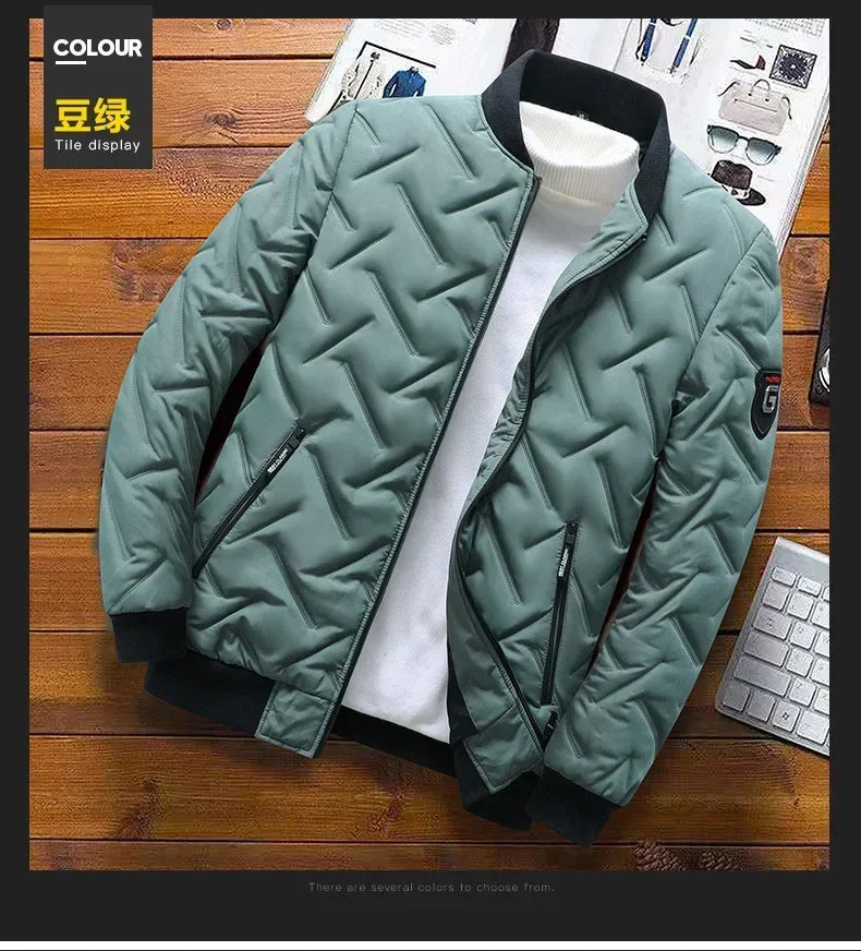 New 2024 Autumn Winter Jacket Men Cotton Padded Jacket Korean Streetwear Casual Jacket Men Fashion Clothing Male Warm Coats 5XL