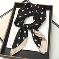 70x70cm Women Silk Scarf Small Satin Square Print Wrap Foulard Femme Handkerchief Bandana Neck Hair Skinny Tie Scarves Shawls