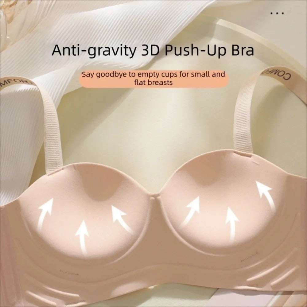 Small Chest Display Letter Shoulder Strap Bra Large Gathering Adjustable Straps Seamless Underwear Medium Thick No Steel Ring