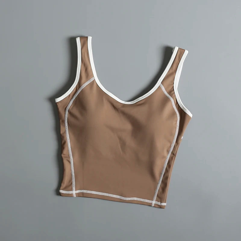 Sports underwear for women in summer beautiful back yoga suit vest shockproof wear outside running professional training