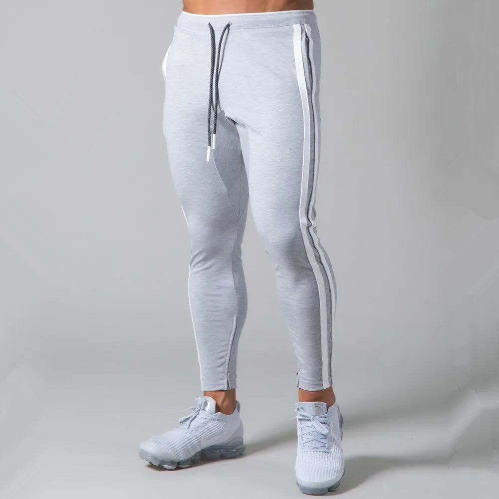 Black Joggers Sweatpants Men Casual Pants Gym Fitness Workout Sportswear Trousers Autumn Male Crossfit Running Sport Trackpants