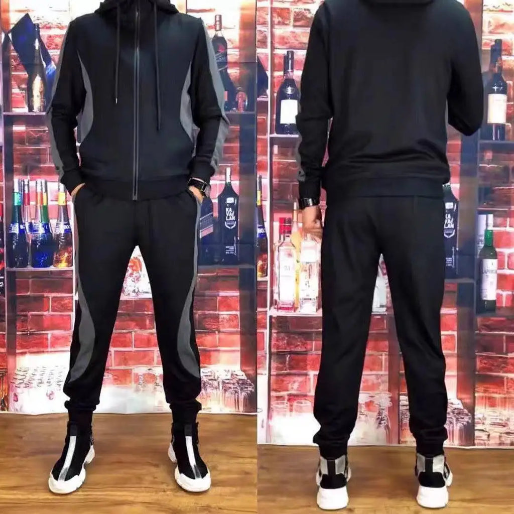 Sports Suit Men's Spring and Autumn Loose Large Size Casual Running Trend Suit
