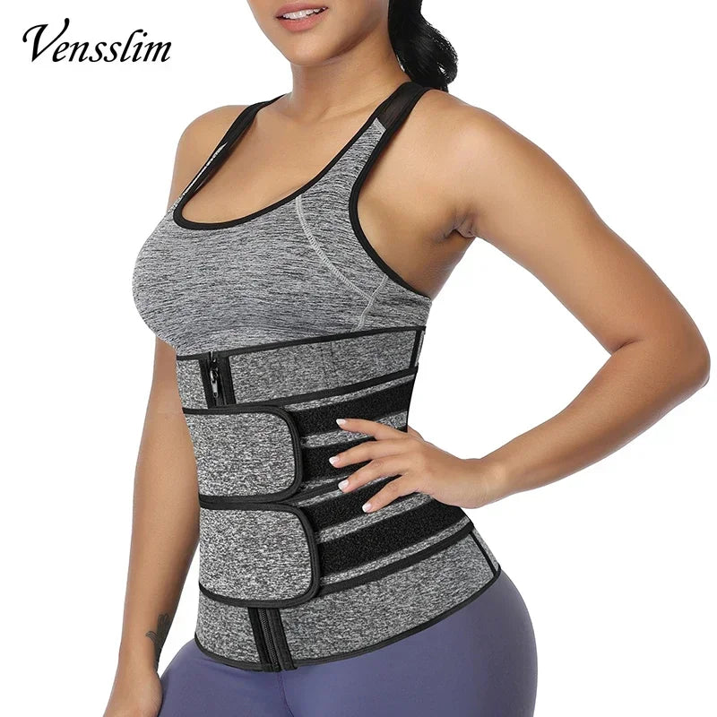 Vensslim Waist Trainer Abdominal Tightening Corset Women Body Shaping Slimming Corset Fat Burner Belly Trimmer Belt Weight Loss
