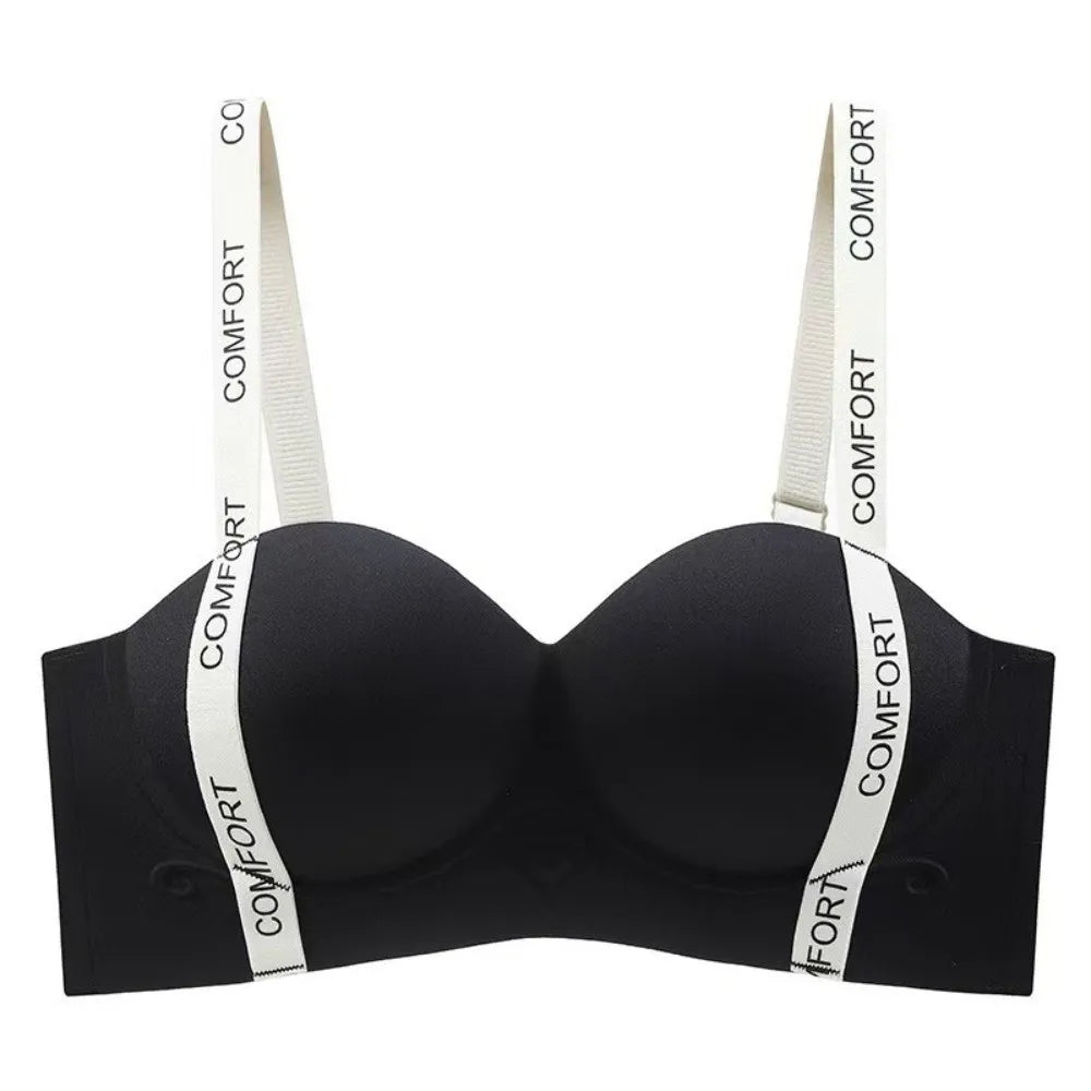 Small Chest Display Letter Shoulder Strap Bra Large Gathering Adjustable Straps Seamless Underwear Medium Thick No Steel Ring