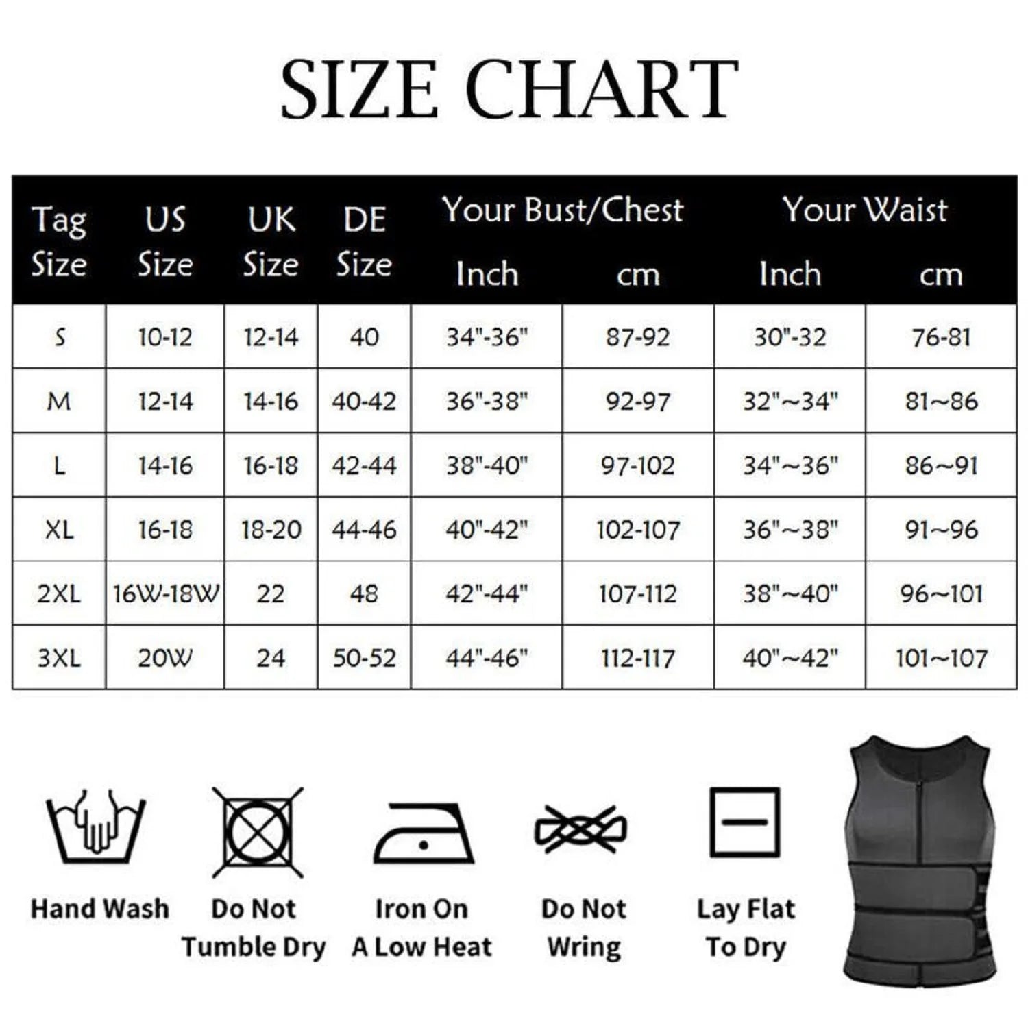 Sauna Vest Waist Trainer for Men Sauna Suit Double Sweat Belt Body Shaper for Gym Workout Exercise Zipper Tank Top Shapewear
