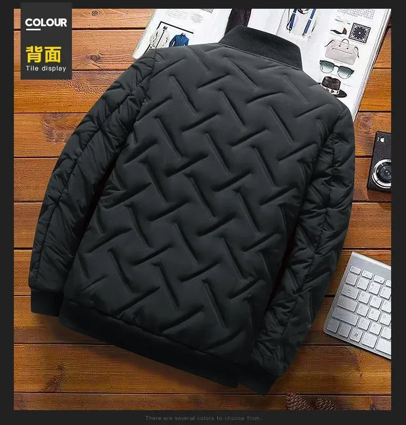 New 2024 Autumn Winter Jacket Men Cotton Padded Jacket Korean Streetwear Casual Jacket Men Fashion Clothing Male Warm Coats 5XL