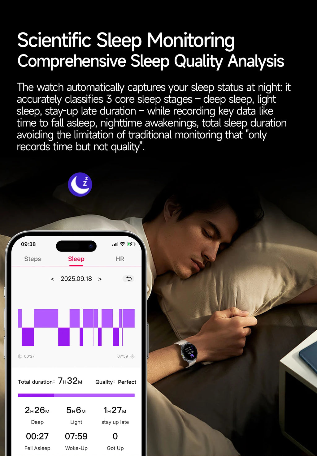 TK27 Men Smart Watch AMOLED ECG Health Monitoring Outdoors Flashlight Bluetooth Calling Sports Fitness Tracker Smartwatch