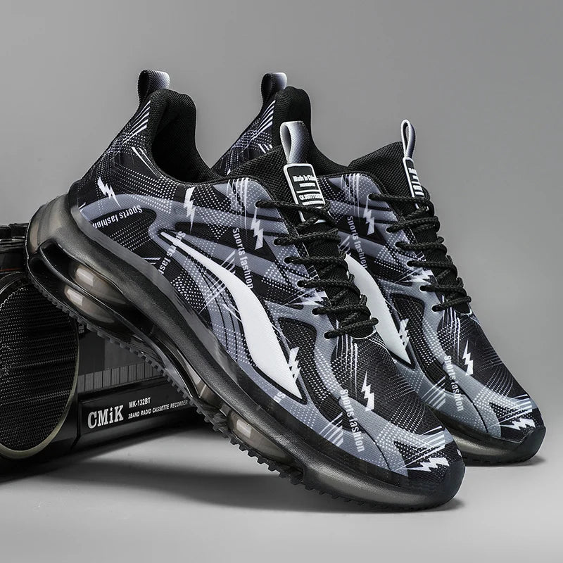 Men's Fashion Basketball Shoes Air Cushions Running Shoes for Men Comfortable Non-Slip Breathable Shock-Absorbing Sports Shoes