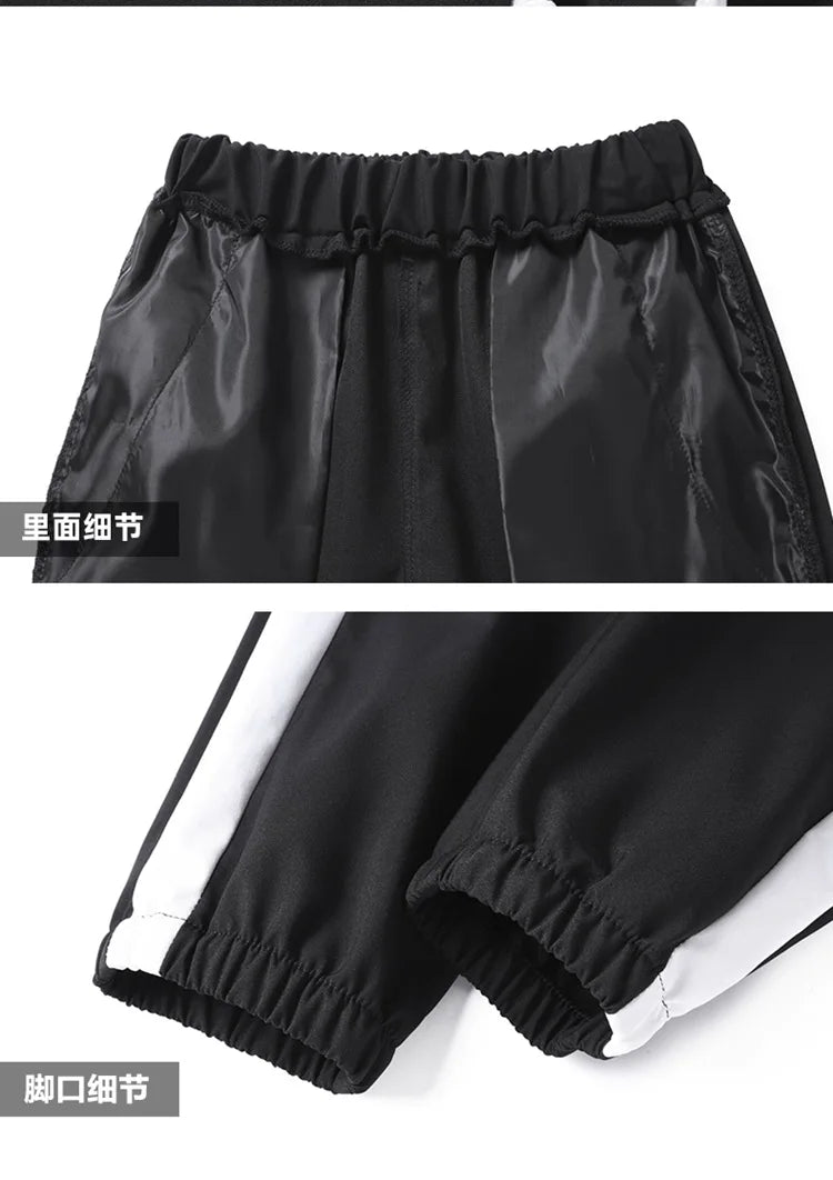2026 New Men's Casual Sets Men Tracksuit Oversized Trend Patchwork Design Hooded Jacket+pants Two-pieces Men Running Sports Suit