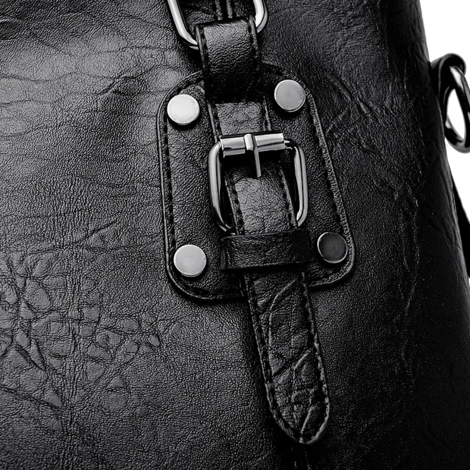 Genuine Brand Soft Pu Leather HandBags Designer Top-Handle Bags Shoulder Crossbody Bags for Women Large Capacity Casual Tote Sac