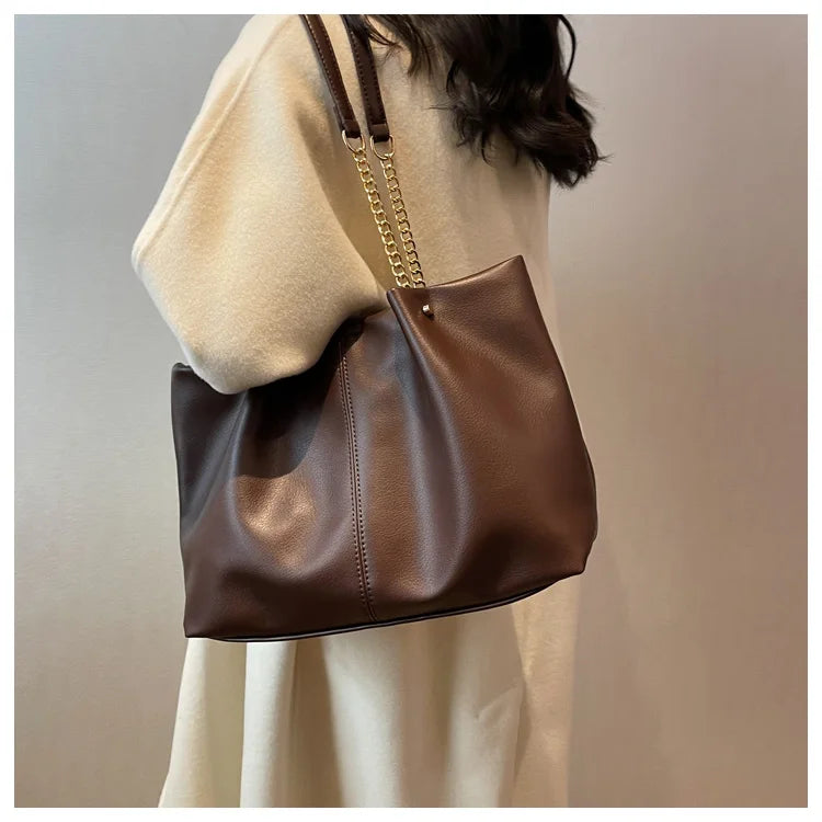 Fashion Leisure Chain Large Capacity Tote Bags for Women Shoulder Bag Shopping Bags Designer Bag Class Bags for Girl Сумка 가방