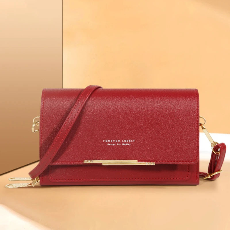2026 New Korean Style Women Long Wallet Large Capacity Multi Functional Clutch Purse Coin Pocket Shoulder Crossbody Bag For Dail