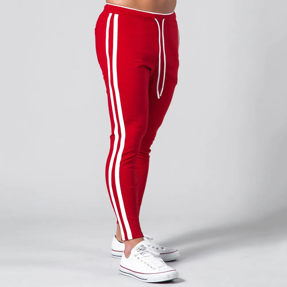 Black Joggers Sweatpants Men Casual Pants Gym Fitness Workout Sportswear Trousers Autumn Male Crossfit Running Sport Trackpants