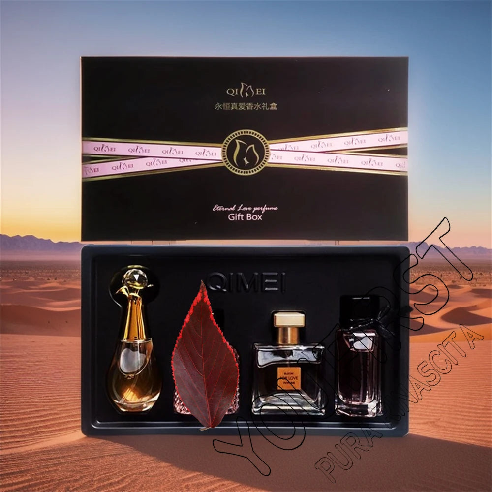 Original Brand Perfume Women Eau De Parfum Femme 100ml Perfumes And Colognes Natural Floral Fragrance Spray Gift Box 4Pcs Set