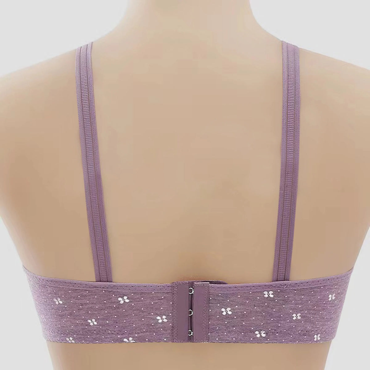 Bras For Women Comfortable Breathable Tops No Steel Ring Printed Bra Push Up Bra Gathering Large Size Lingerie Brassiere