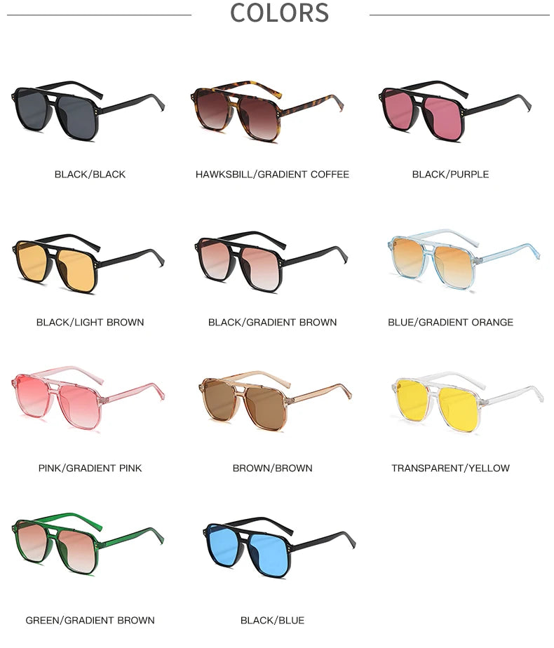 5pcs pack Classics Square Sunglasses Women UV Resistant Oversize Framed Fashion Sun Glasses Men Brand Glasses Durable Eyewear
