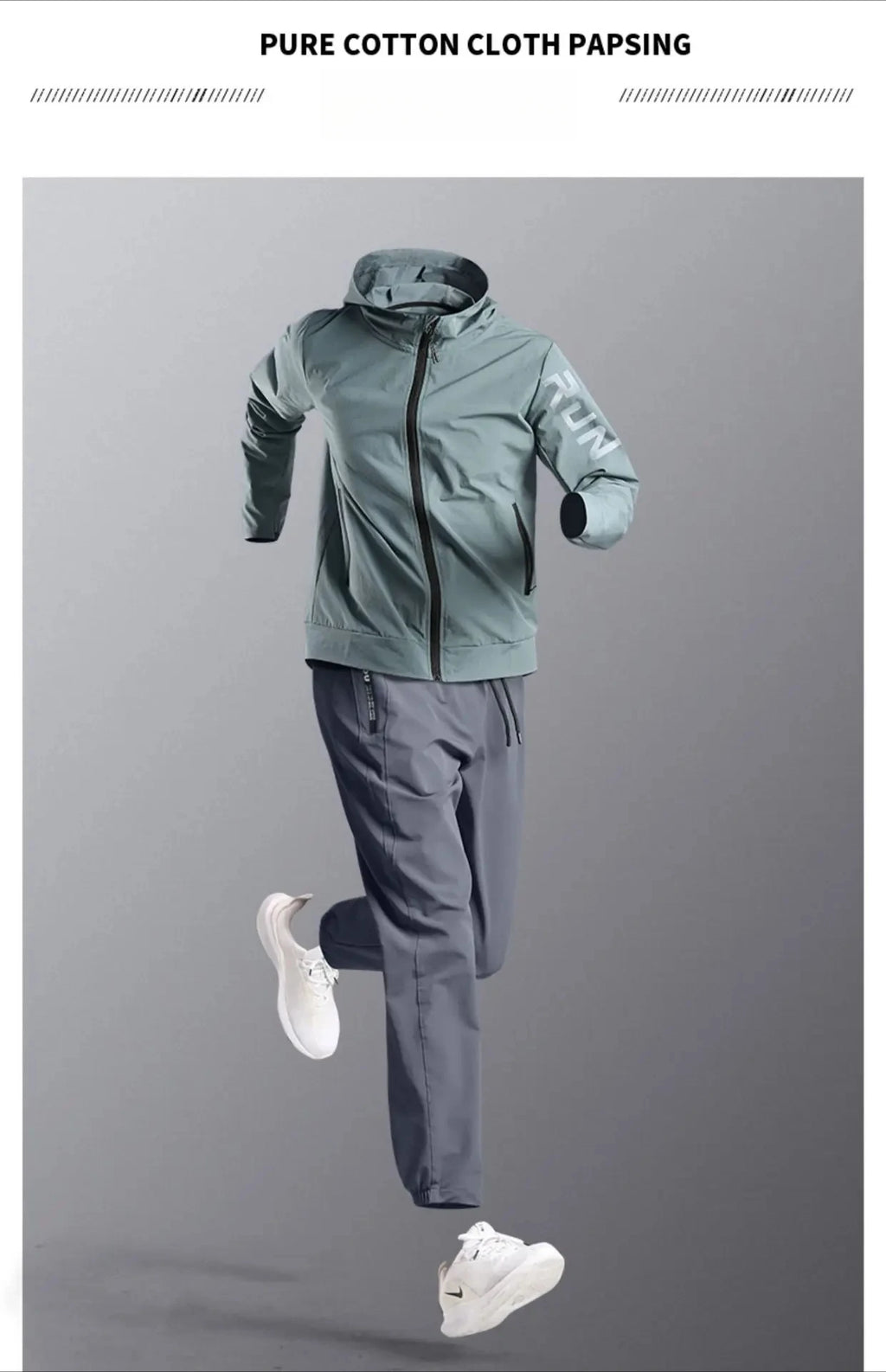 Quick Dry Fitness Suits Quick-Dry Loose Fit Outdoor Training Jacket Morning Runs Spring Men's Sportswear Workout Clothing