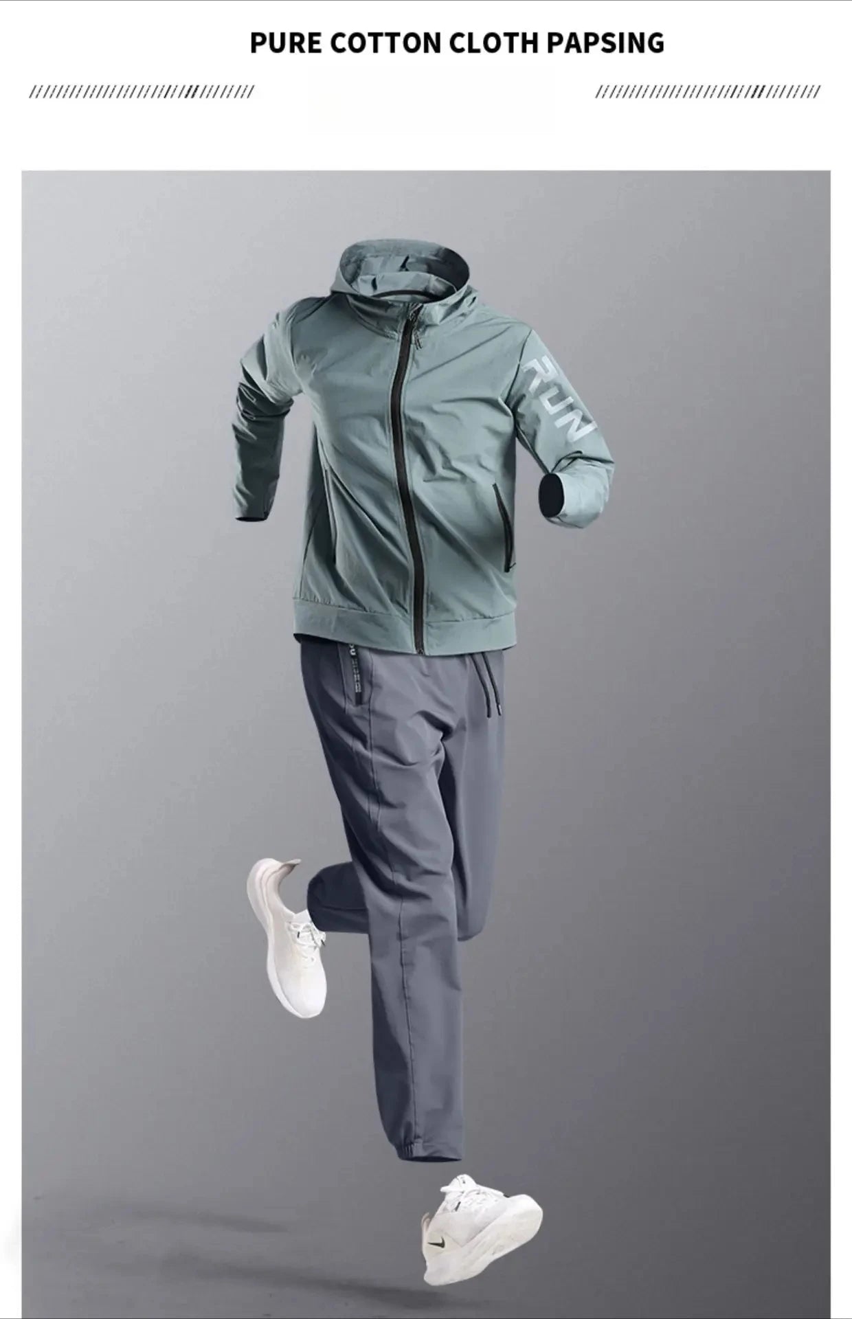 Quick Dry Fitness Suits Quick-Dry Loose Fit Outdoor Training Jacket Morning Runs Spring Men's Sportswear Workout Clothing