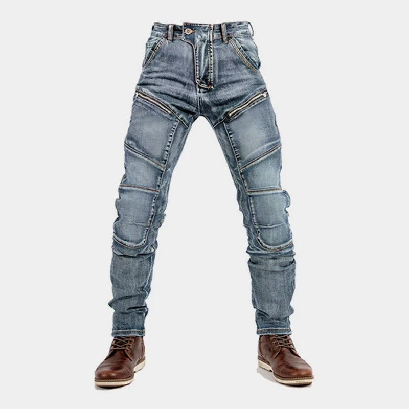 Jeans Men Long Pant Denim Pants Zipper Straight Trousers Pockets Splice Slim Fit Hole High Waist Casual Autumn spring 2026