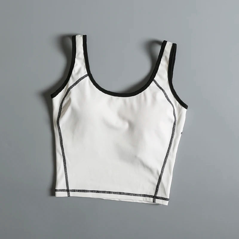 Sports underwear for women in summer beautiful back yoga suit vest shockproof wear outside running professional training
