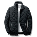 Men's Winter Coats Casual Solid StandCollar Lightweight Parkas Coat Men's Jacket Long Sleeve Windbreaker Padded Men Cold Jackets
