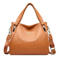 Genuine Brand Soft Leather Top-handle Bags Female Handbags Women Shoulder Crossbody Tote Messanger Bag Large Capacity Sac A Main