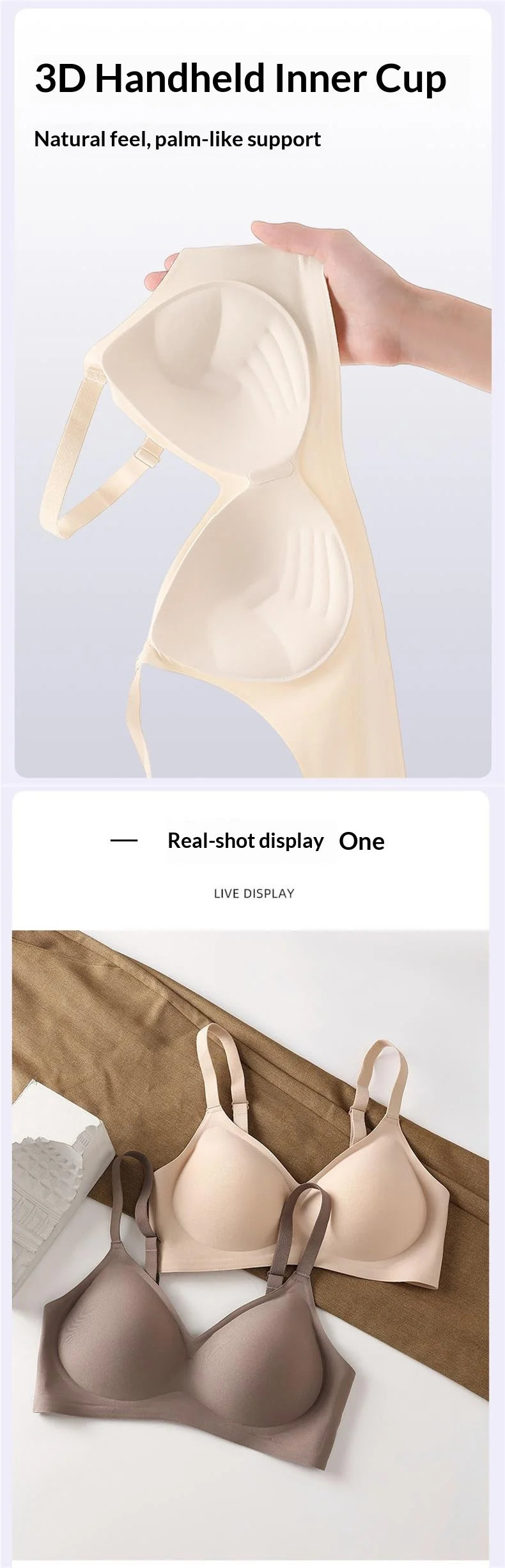 Women's Bras: Gel-Padded, Small-Bust, Push-Up, Lifts and Enhances, Seamless, Wire-Free, Uplift, Palm-Cup, Comfortable