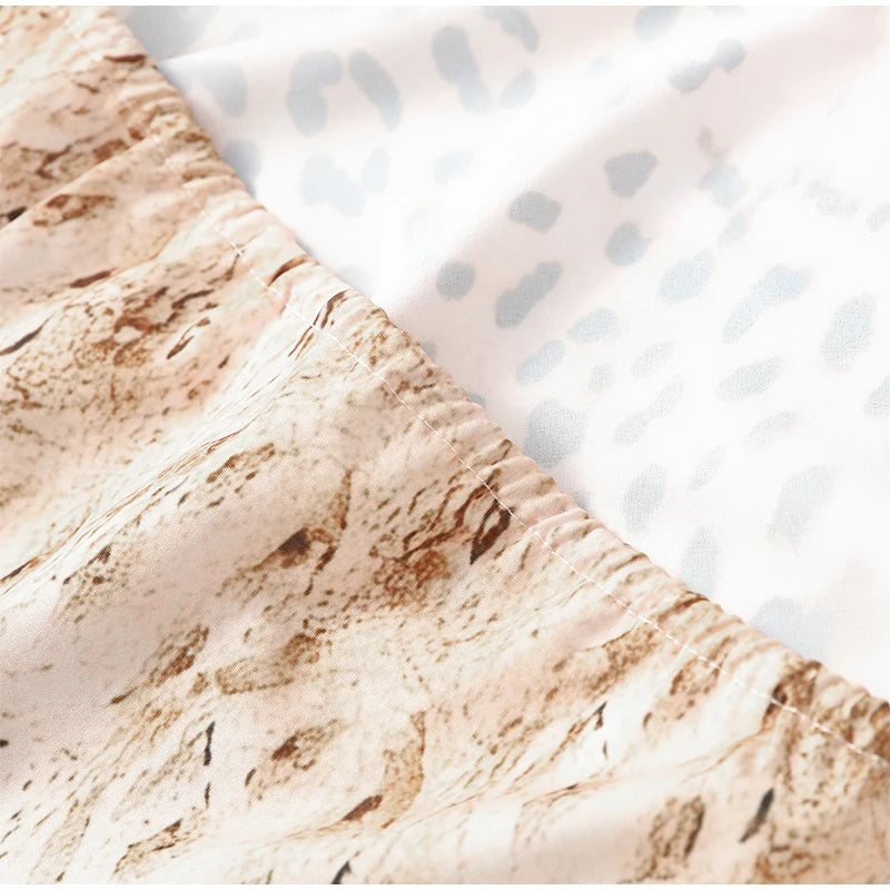Women's Leopard Print Long Maxi Dress Halter Neck Plunge Front Tiered Ruffle Mermaid Skirt Elegant Party Cocktail Daily Gowns