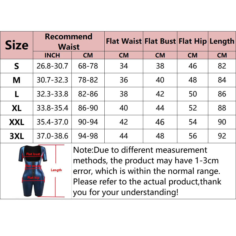 Women Compression Bodysuits Shapewear Sauna Suits Sweat Body Shaper Gym Fat Burning Waist Trimmer Belly Weight Loss Sportswear