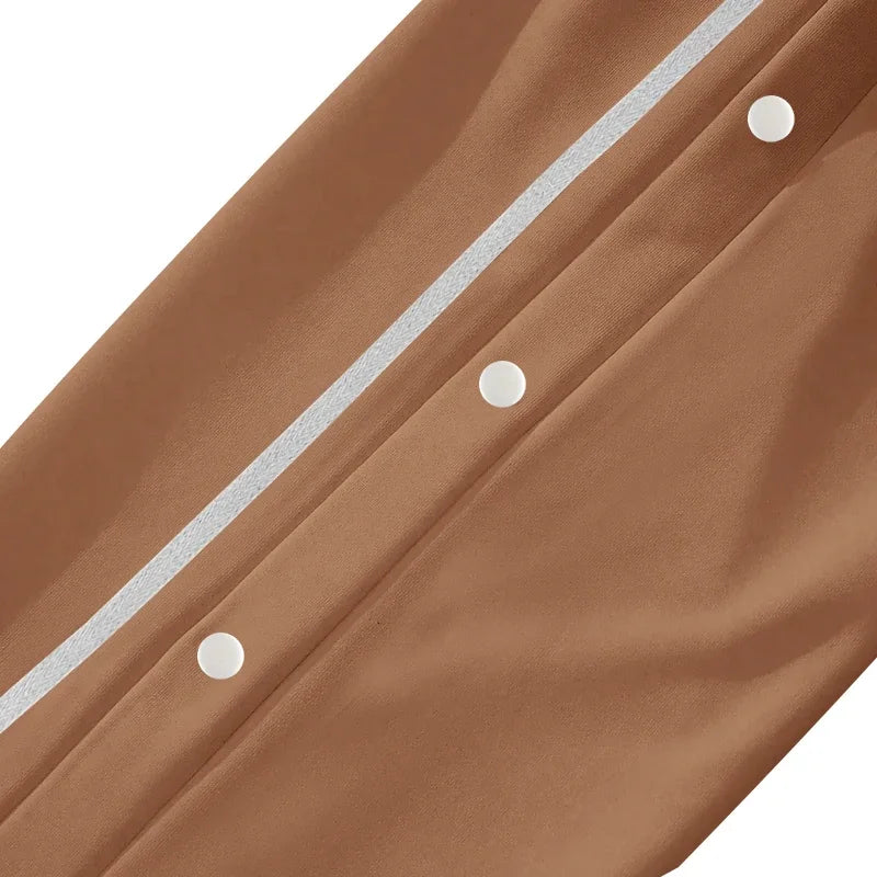 Spring and Autumn New Jacquard Long Pants Single breasted Patchwork Loose Large Casual Pants Versatile Sanitary Pants