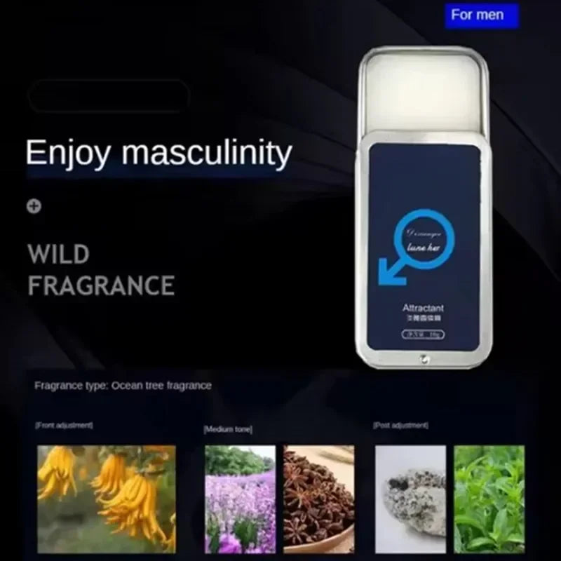 Solid Balm Set Portable  Longlasting Unisex Pheromone Feromone Solid Perfume Set Cologne for Men Attract Women