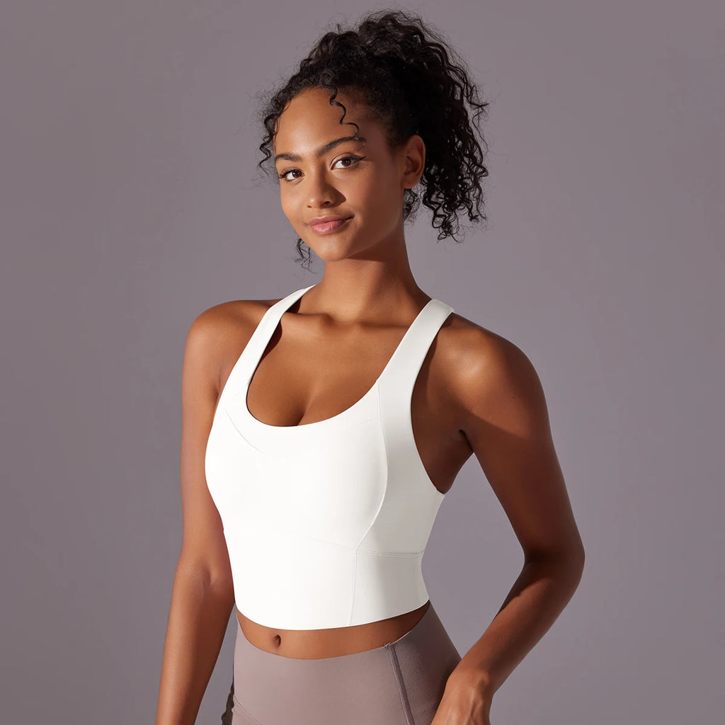 Nylon Sexy Women's Sports Bra Top Women Tight Elastic Gym Sport Yoga Bras Crop Top Yoga Clothes Stretch Women Sports Underwear