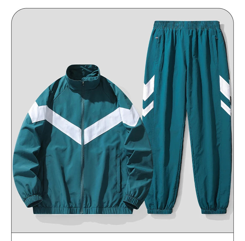 2026 Spring Autumn New Fashion Tracksuit Men Hooded Sweat Suits 2 Piece Set Men Hip Hop Streetwear Jogger Suits Dropshipping