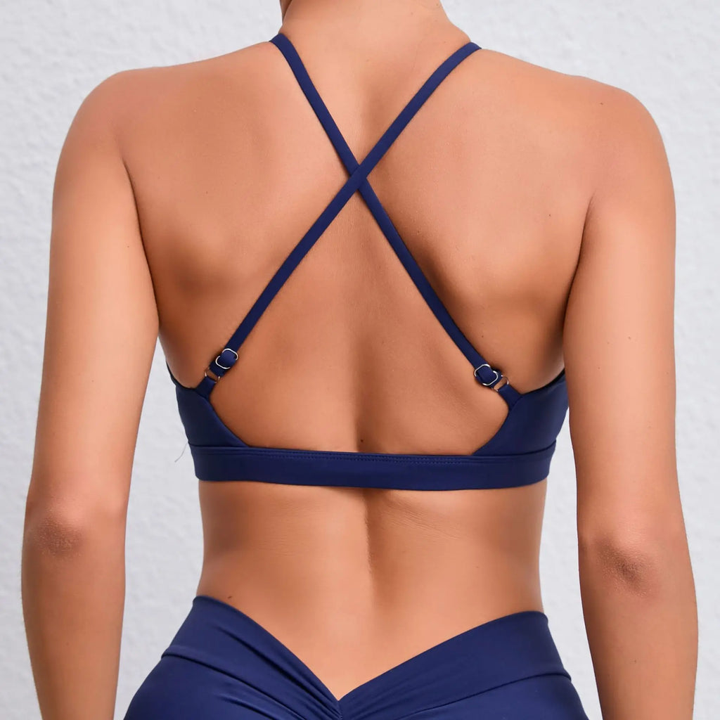 New Summer Sexy Sports Bra Workout Brasier Running Breathable Fitness Underwear Female Quick-Dry Yoga Clothes Gym Top Woman