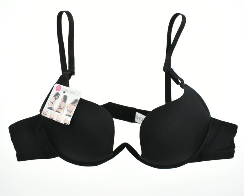 Japanese Deep V Push Up Sexy Bra Underwire Underwear Women Soutien Gorge Thin Half Cup Solid Color Lingerie Beautiful Back