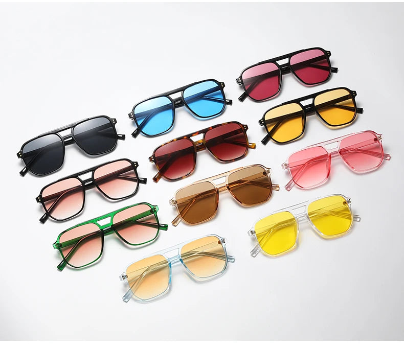 5pcs pack Classics Square Sunglasses Women UV Resistant Oversize Framed Fashion Sun Glasses Men Brand Glasses Durable Eyewear