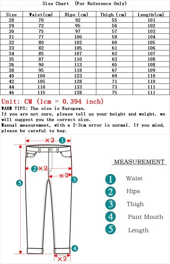 Plus Size 42 44 46 Spring Autumn Men's Fashion Casual Jeans Black Blue Classic Business Straight Elasticity Brand Denim Trousers