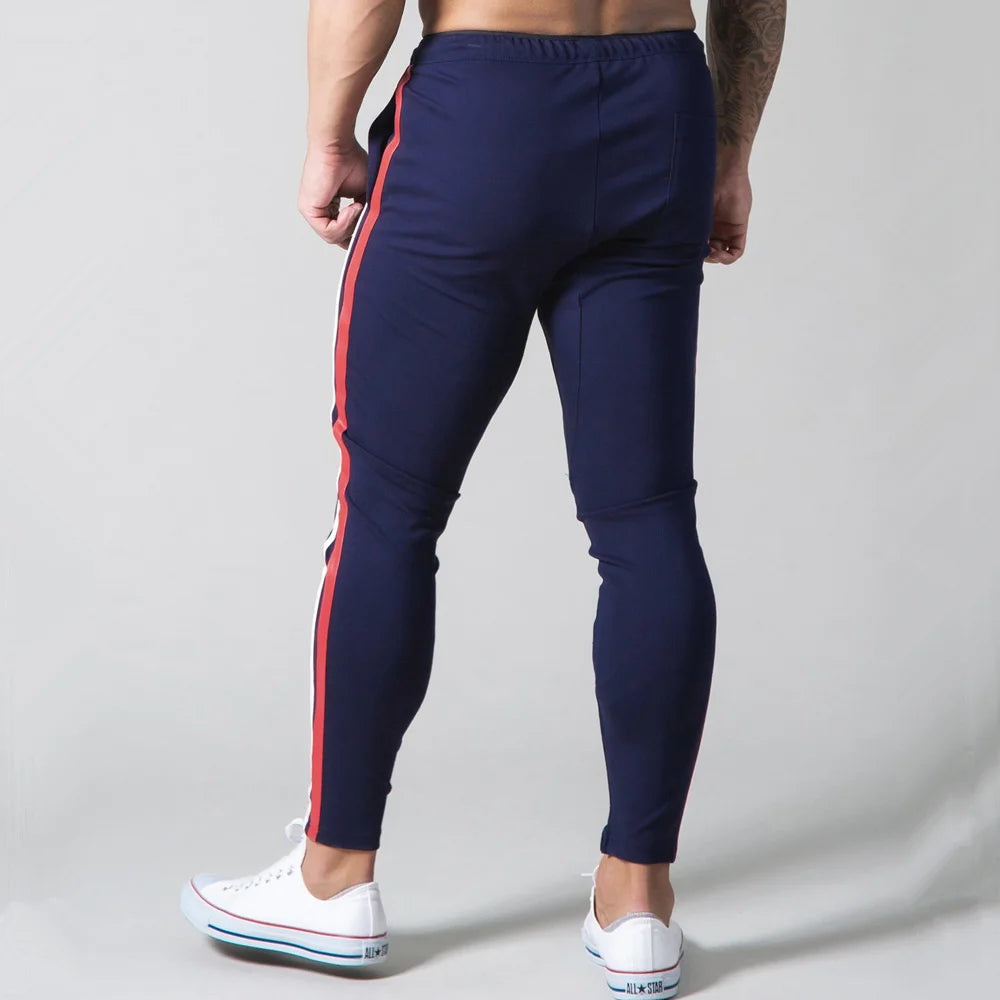 Black Joggers Sweatpants Men Casual Pants Gym Fitness Workout Sportswear Trousers Autumn Male Crossfit Running Sport Trackpants
