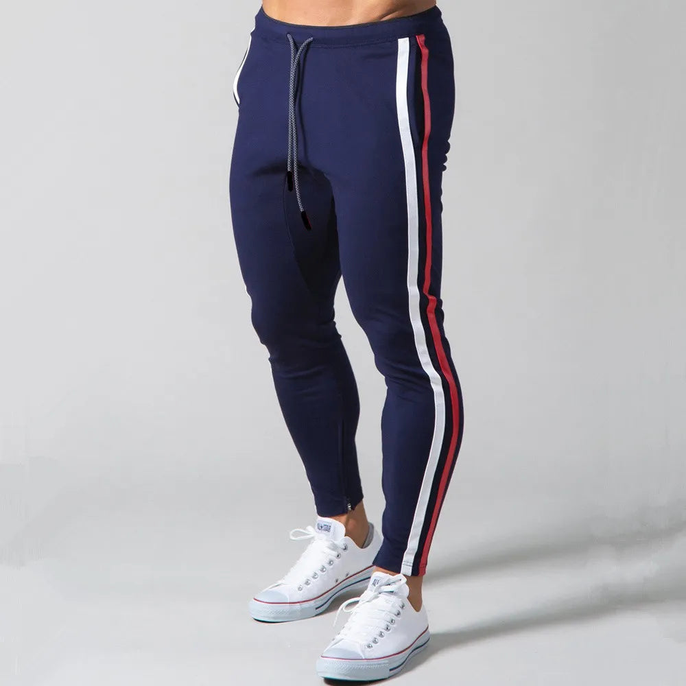 Black Joggers Sweatpants Men Casual Pants Gym Fitness Workout Sportswear Trousers Autumn Male Crossfit Running Sport Trackpants