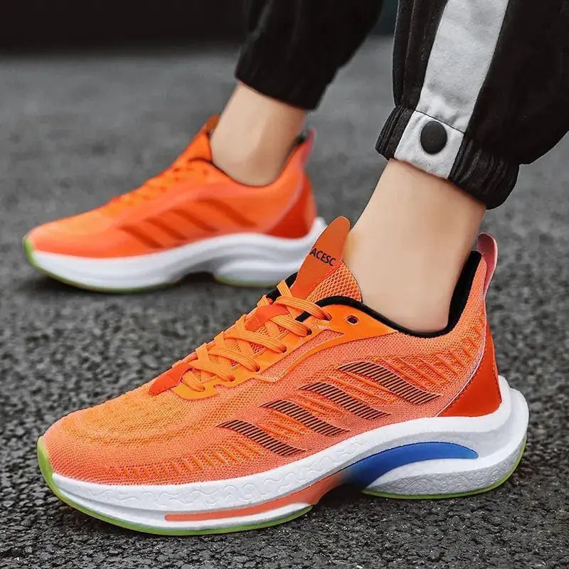 New White Mesh Sneakers Man Casual Shoes Breathable Summer Sneakers Men Shoes Outdoor Walking Sneakers Lightweight Tennis Shoes