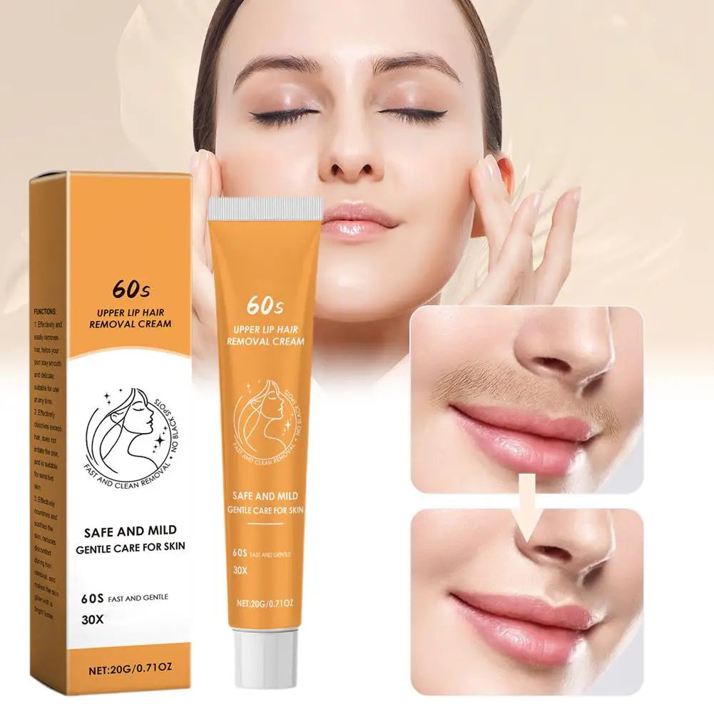 Lip Hair Remover For Men Women Painless Gentle Facial Lip Hair Removal Cream Moisturizing Gel Epilation Skin Care 20g/100g