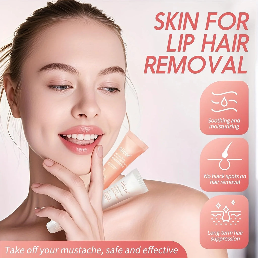 Lip Hair Removal Cream Special Hair Removal Cream For Men And Women's Lip Hair Removal Face Gentle Moustache Removal