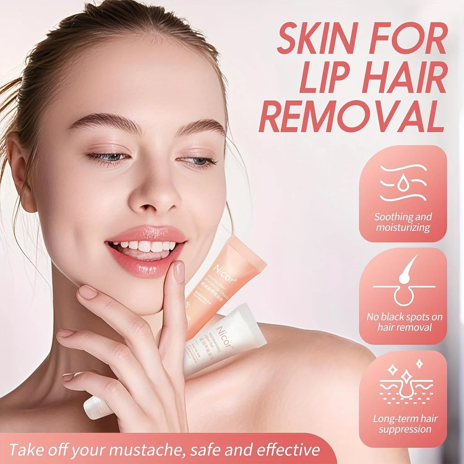Lip Hair Removal Cream Special Hair Removal Cream For Men And Women's Lip Hair Removal Face Gentle Moustache Removal